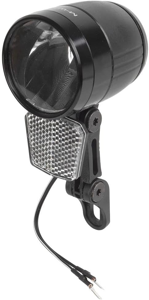 M-Wave Unisex-Adult Apollon E100 E-Bike Frontlicht, Schwarz, Einheitsgrösse