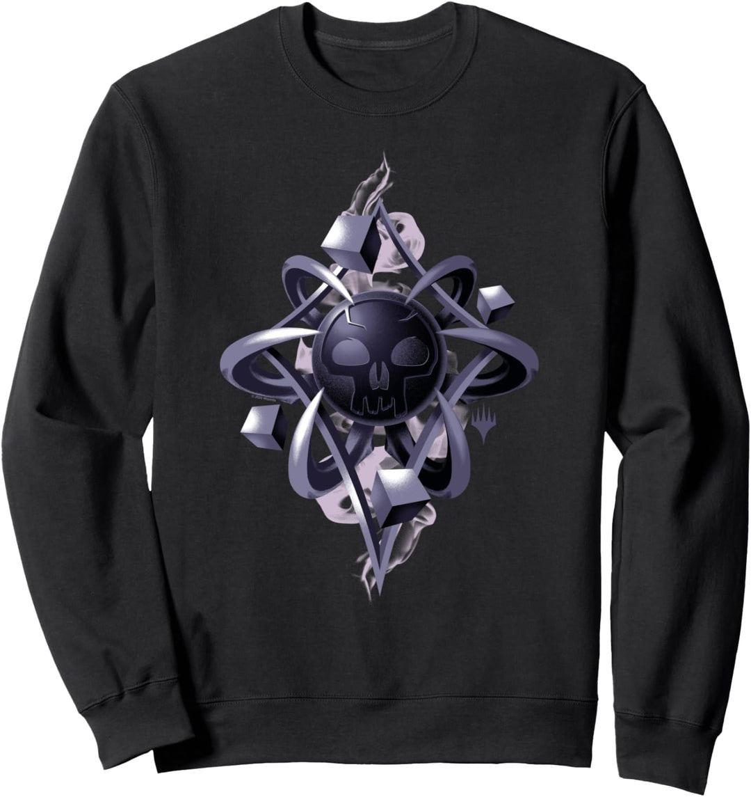 Magic: The Gathering 3D Black Mana Abstract Sweatshirt