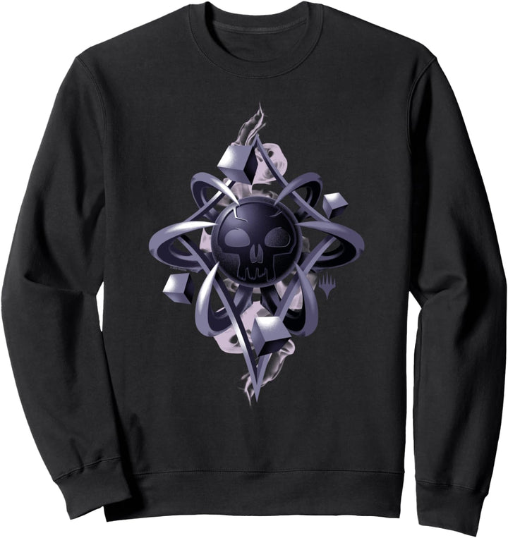 Magic: The Gathering 3D Black Mana Abstract Sweatshirt