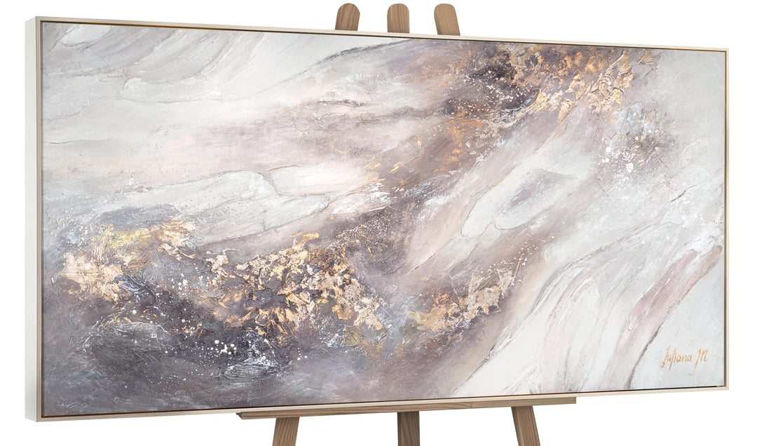YS-Art Abstrakt Acryl Gemälde auf Leinwand Relax handgemalt Wandbilder Wohnzimmer modern Wohndekor B