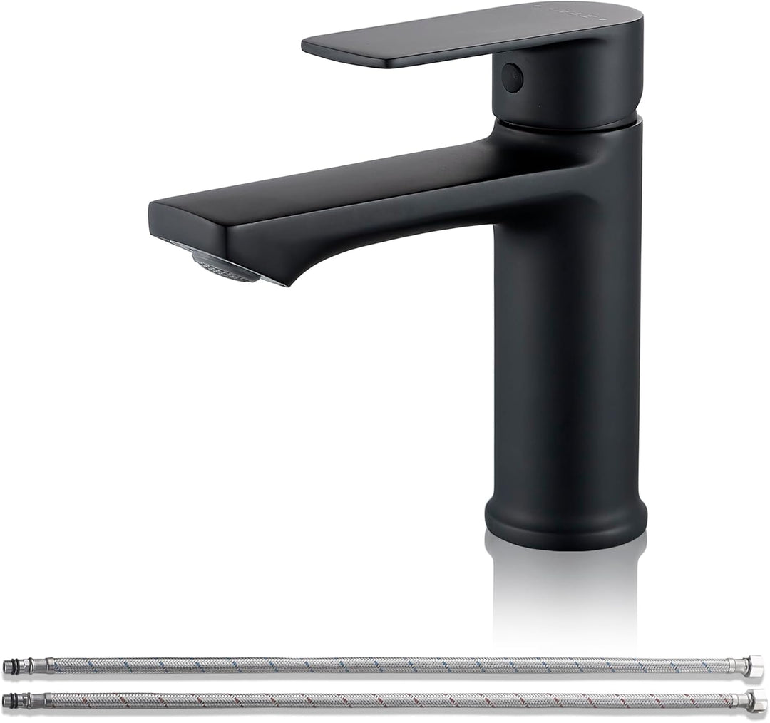 BELZ Wasserhahn Bad, Einhebel-badarmatur, Armatur Badezimmer, Mischbatterie Bad, Höhe 96 mm, Energie