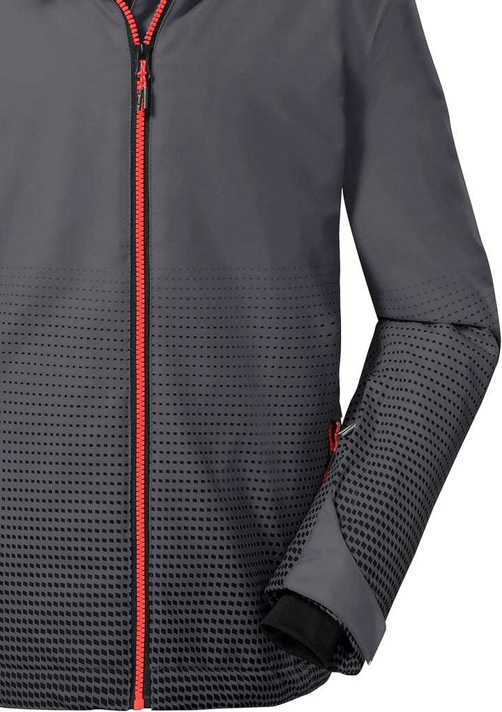 Killtec Jungen Ksw 162 Bys Ski Jckt Skijacke/Funktionsjacke mit Kapuze und Schneefang 140 anthrazit,