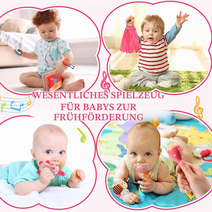 Toyzey Musical Raupe Baby Geschenk 0-6 Monate Mädchen BabySpielzeug 3 6 12 Monate Spielzeug ab 0 3 6