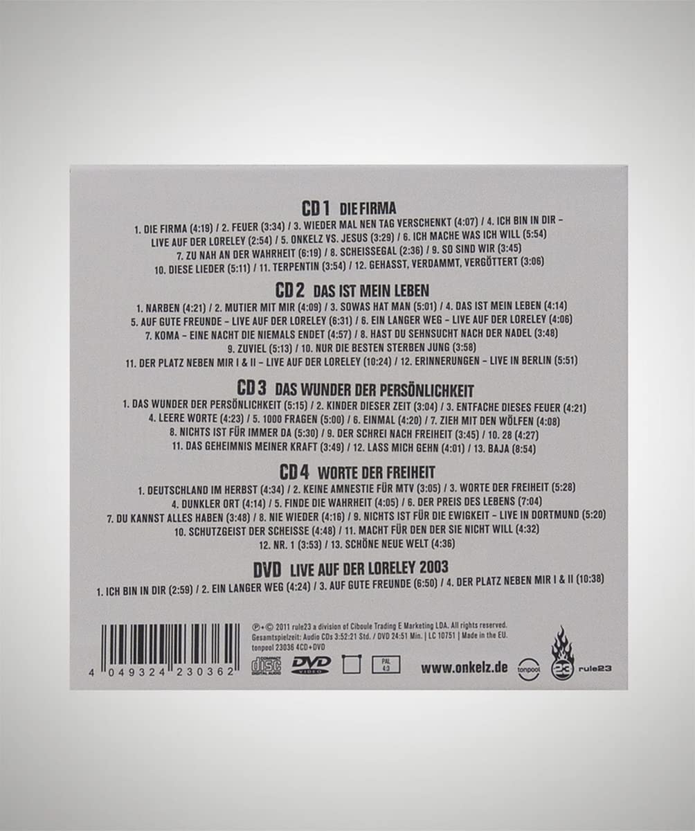 Lieder wie Orkane, Audio-CD
