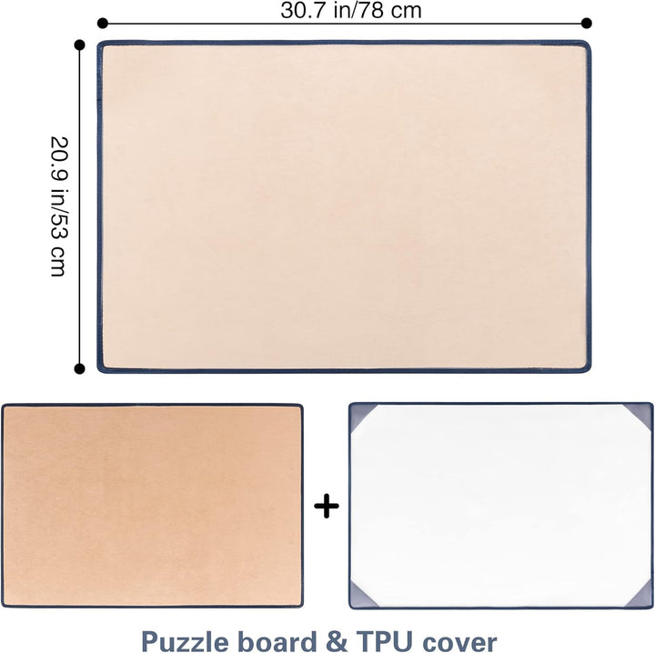 Tektalk Puzzle Board, tragbare Puzzlematte mit staubdichter Abdeckung zur Aufbewahrung von Puzzles,