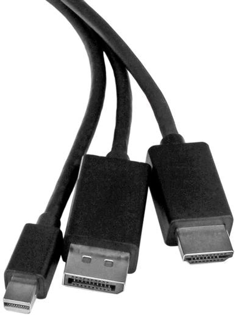 StarTech.com 2m HDMI, DisplayPort oder Mini DisplayPort auf HDMI Konverter Kabel, HDMI, DP oder Mini