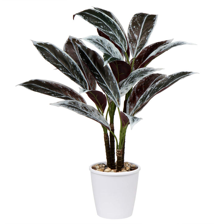 Briful 63CM Künstliche Cordyline Fruticosa Kunstpflanze Gross Dekorative Indoor Tropische Pflanzen K