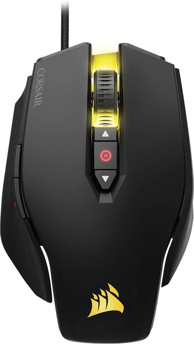 Corsair Gaming M65 PRO RGB FPS Gaming Maus Optisch USB 12000 DPI schwarz Schwarz Mouse Modern, Schwa