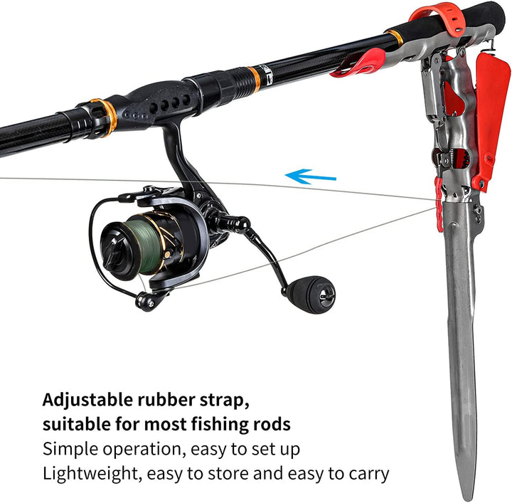 Automatische Feder Angelrutenhalter, Rutenhalter Angelrute Rutenhalter Edelstahl Angelrutenhalter An