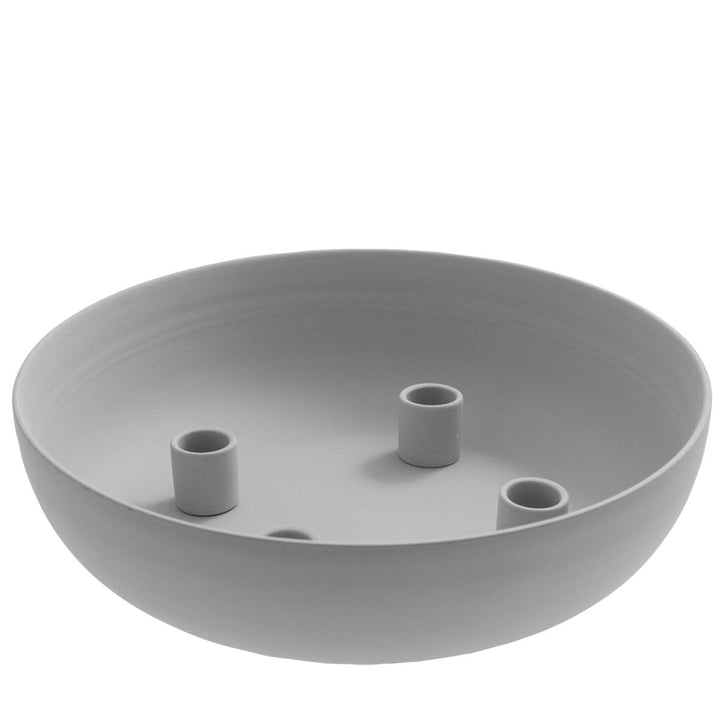 Storefactory - Kerzenhalter, Kerzenständer - Granholmen XXL - Keramik - Grau - D 29 cm