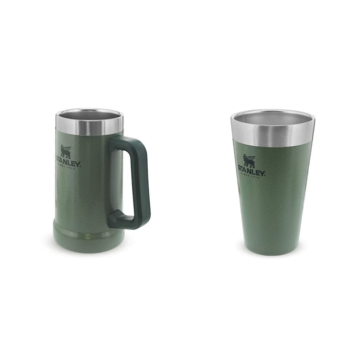 Stanley Adventure Vacuum Stein 709 ml / 24oz Hammertone Green – Beer Stein hält Bier 7 Stunden kalt