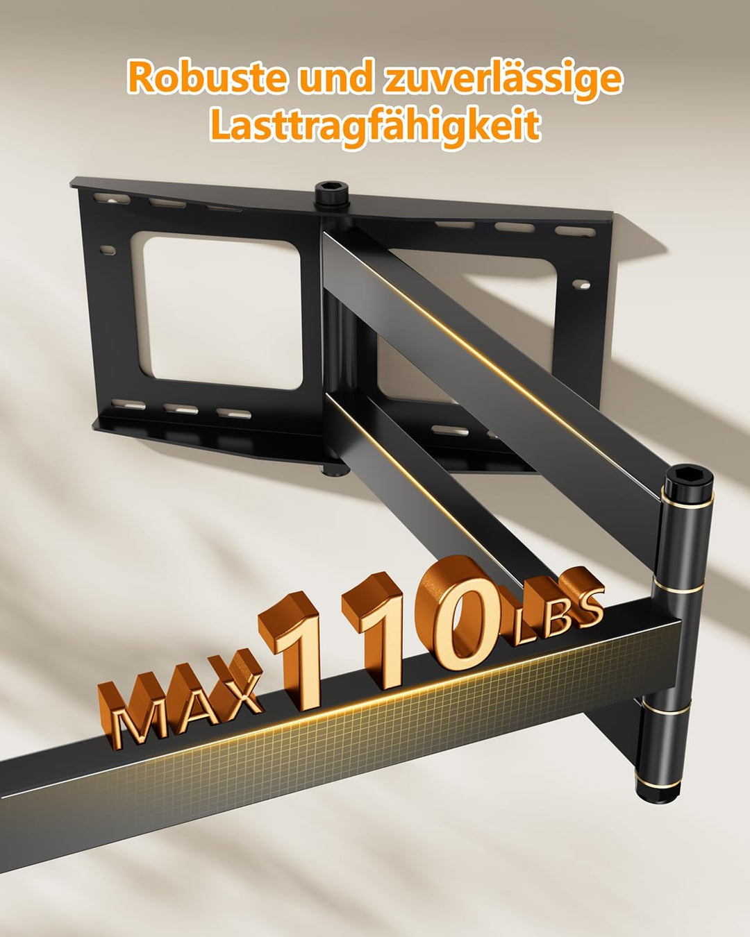 FORGING Mount TV Wandhalterung mit 1090 mm Extra Langem Gelenkarm für 32-80 Zoll LCD/LED/OLED Flachb