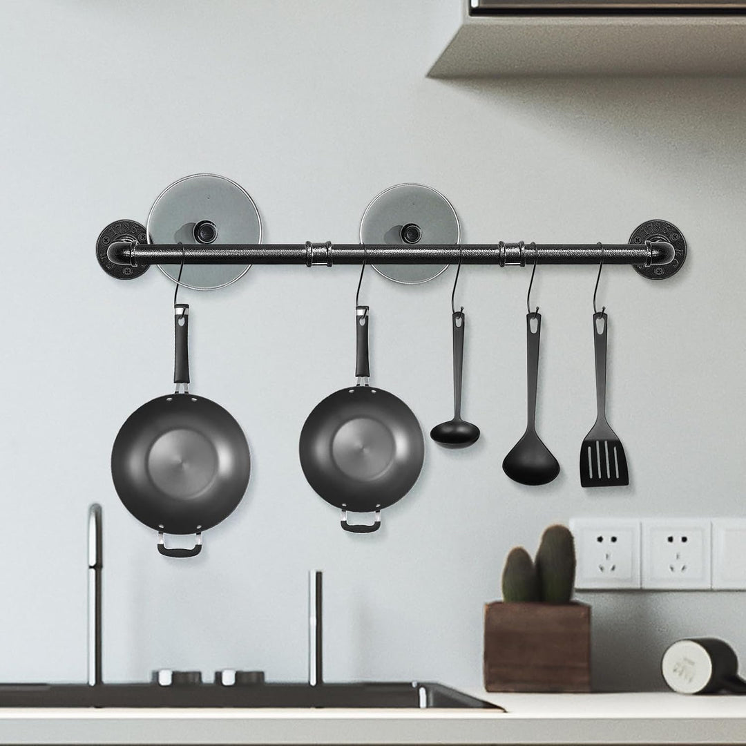 NearMoon Industrielle Rohr-Handtuchstange, robuste Badezimmer-Hardware, Handtuchhalter-Zubehör, Wand
