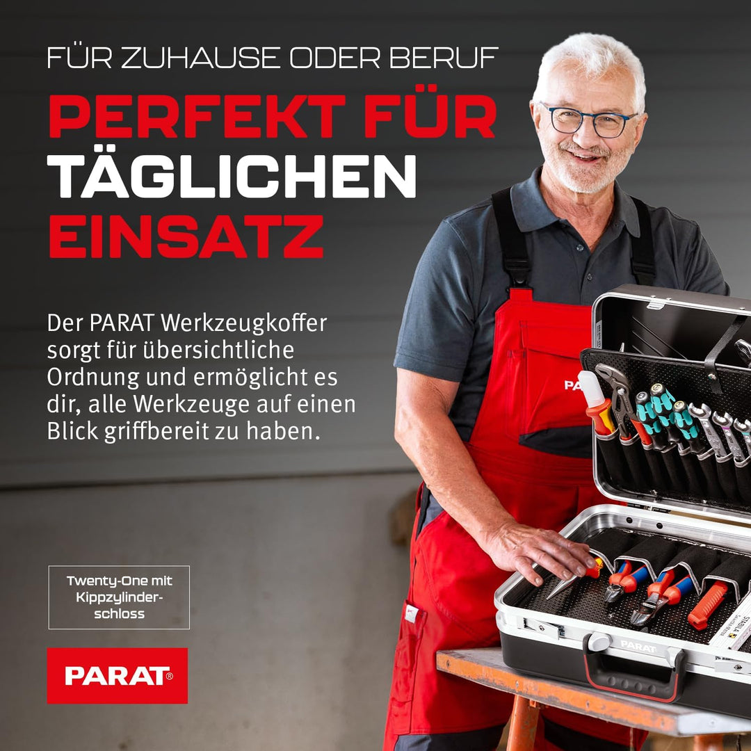 PARAT Twenty-One Werkzeugkoffer | Werkzeugkoffer leer | Robuster Werkzeugkasten & Toolbox aus ABS |