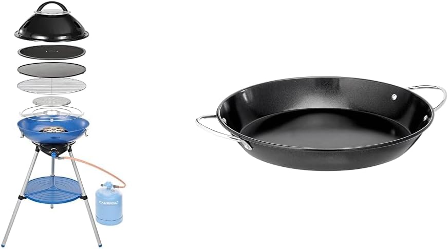 Campingaz 694002 Party Grill, Kleiner Grill für Camping, Festivals & Paellapfanne, antihaftbeschicht