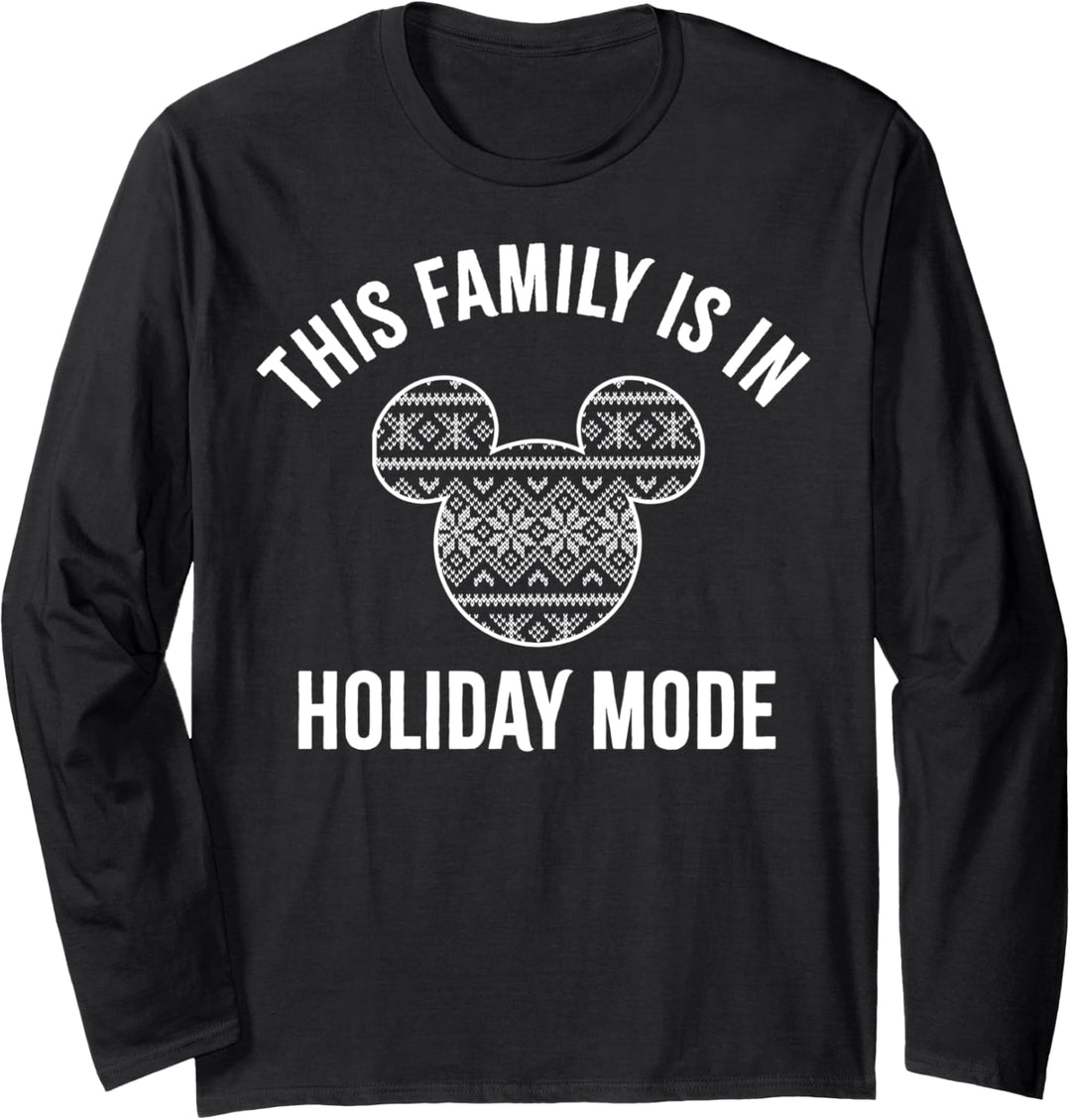 Disney Mickey And Friends Christmas Family In Holiday Mode Langarmshirt