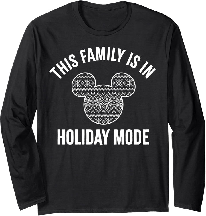 Disney Mickey And Friends Christmas Family In Holiday Mode Langarmshirt