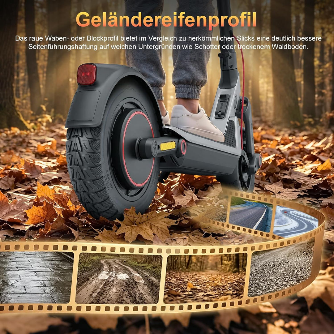 60/70-6,5 Vollgummireifen 10 Zoll Solide Reifen für Xiaomi 5/5 Pro/5 Max,für Ninebot Max G30/Max G30