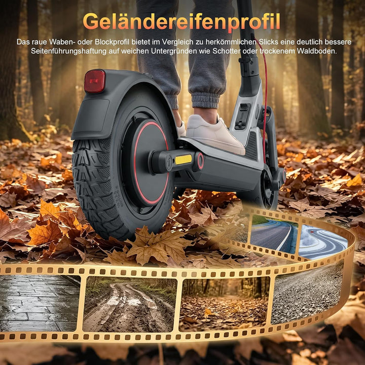 60/70-6,5 Vollgummireifen 10 Zoll Solide Reifen für Xiaomi 5/5 Pro/5 Max,für Ninebot Max G30/Max G30