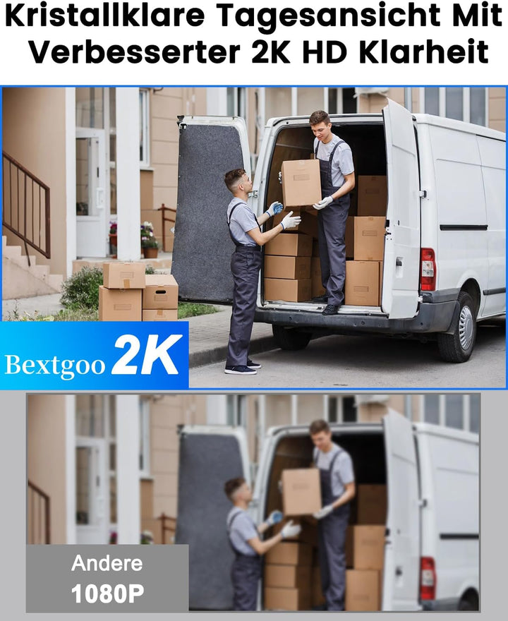 Bextgoo 2K Türspion Kamera WLAN, Digitaler Türspion mit Türklingel, 4,3 Zoll Farbbildschirm, 32GB Ka