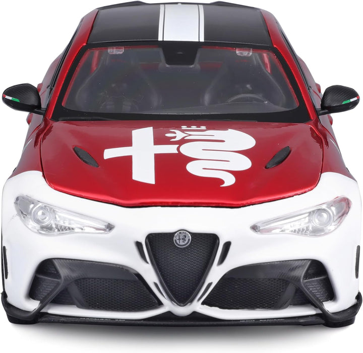 Bburago 11049R/W Miniaturauto aus der Kollektion, Alfa Red White