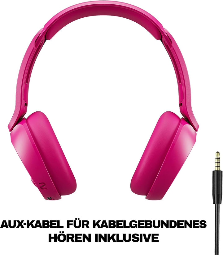 Skullcandy Icon 180 Wireless On-Ear Bluetooth Headphones, Up to 50 Hours Battery, Lightweight and Tr