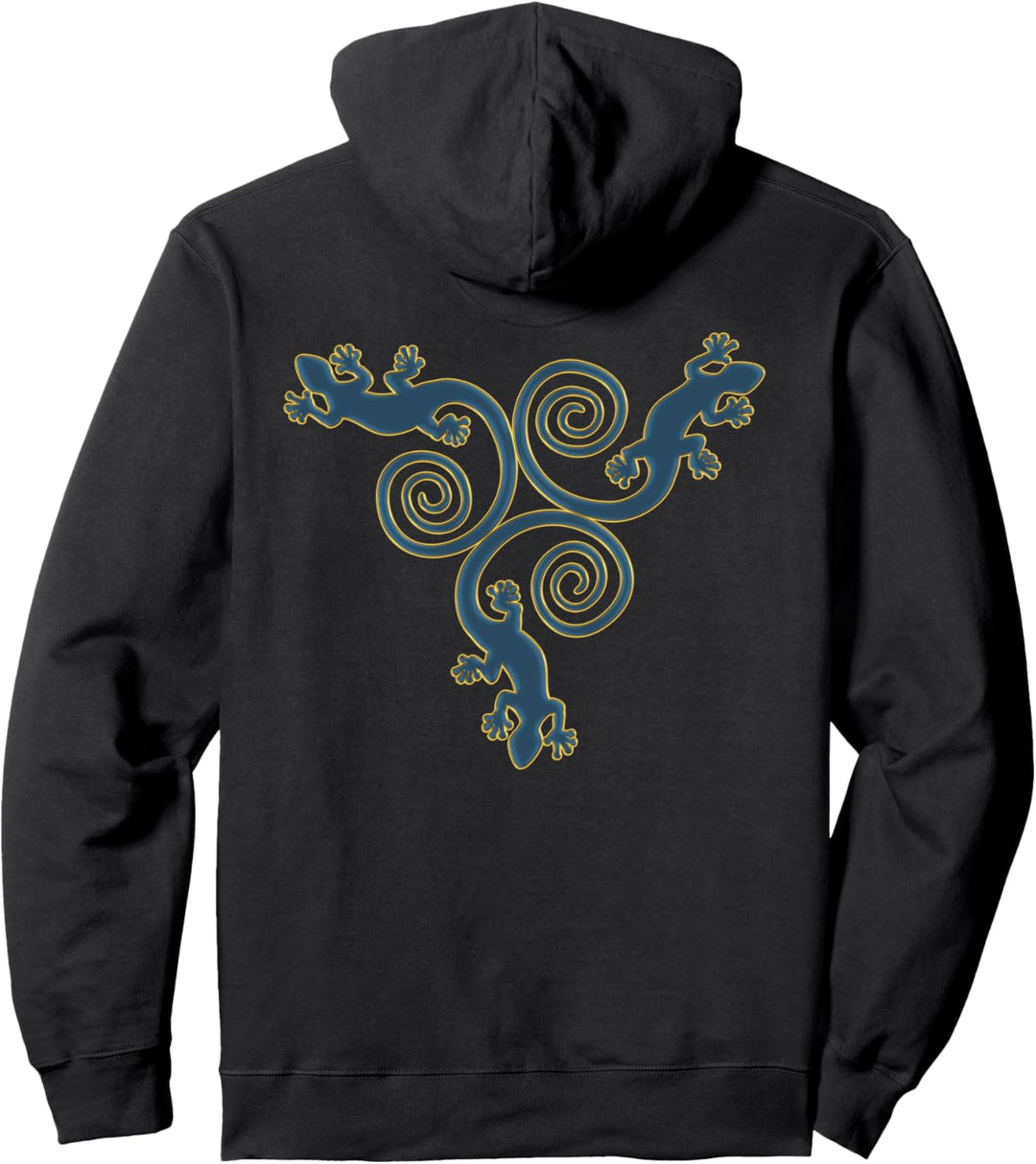 Gecko Trikelion - Keltische Triskele Symbol 1 - Fanspass Pullover Hoodie