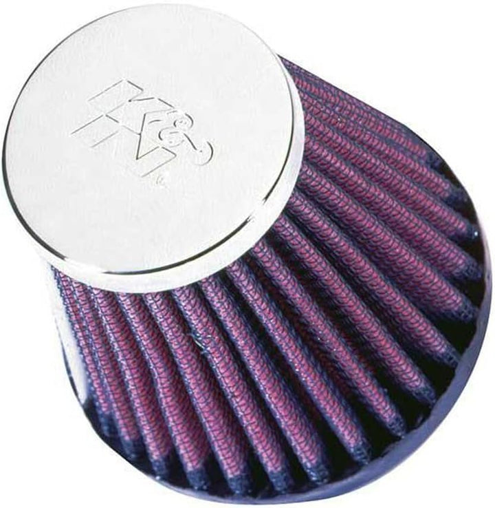 K&N RC-2580 KFZ und Motorrad Universal Chrom Filter
