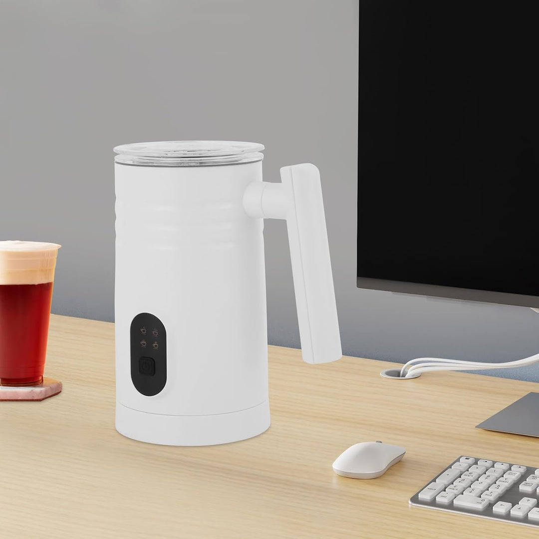 Milchaufschäumer 350 ml, Milchschäumer Elektrisch mit Bürste, 400W Elektrischer Milchaufschäumer, Au