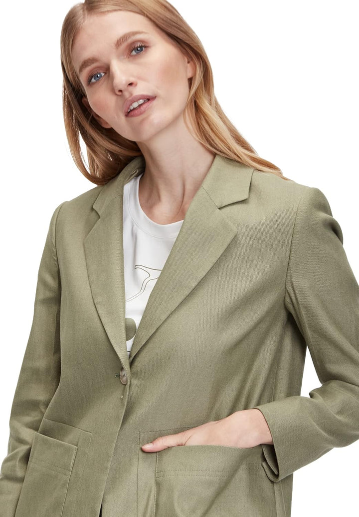 Betty & Co Damen Blazer 44 Pale Khaki, 44 Pale Khaki