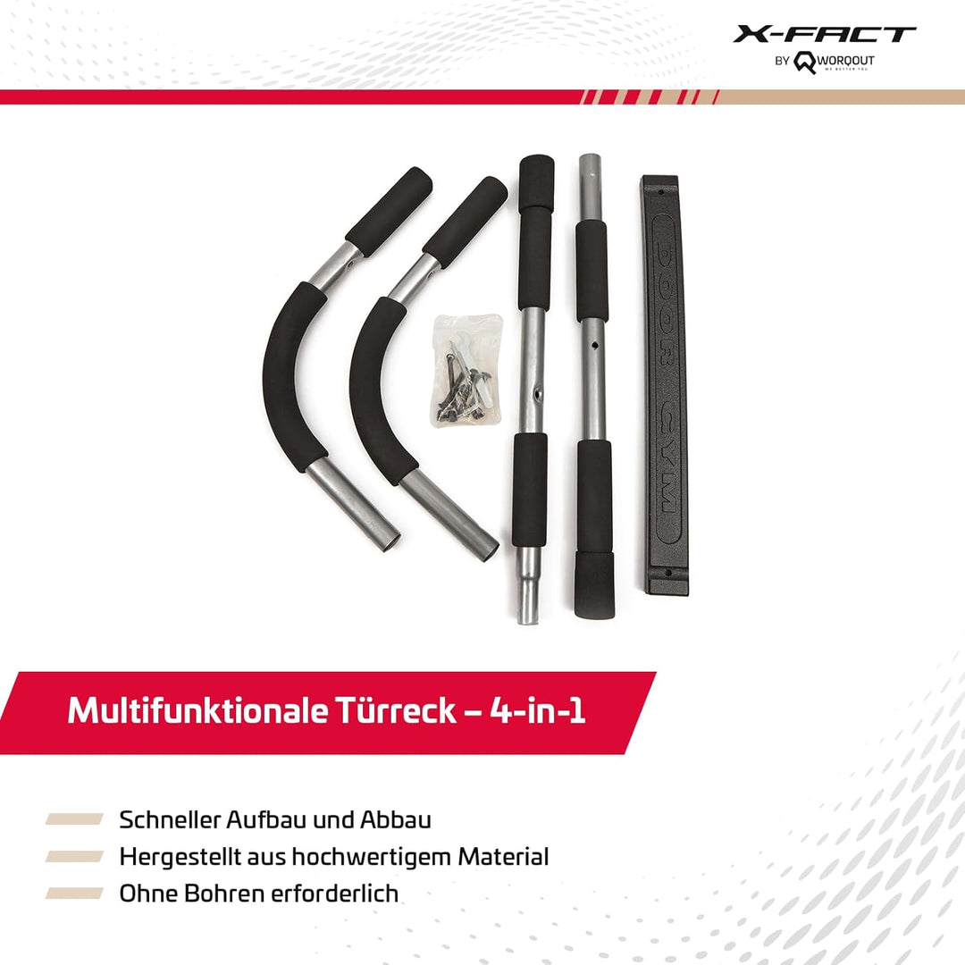 Klimmzugstange Türrahmen Pullup Bar - Multi Türreck 4-in-1 Fitnessgerät für Türrahmen, ideal für Kli