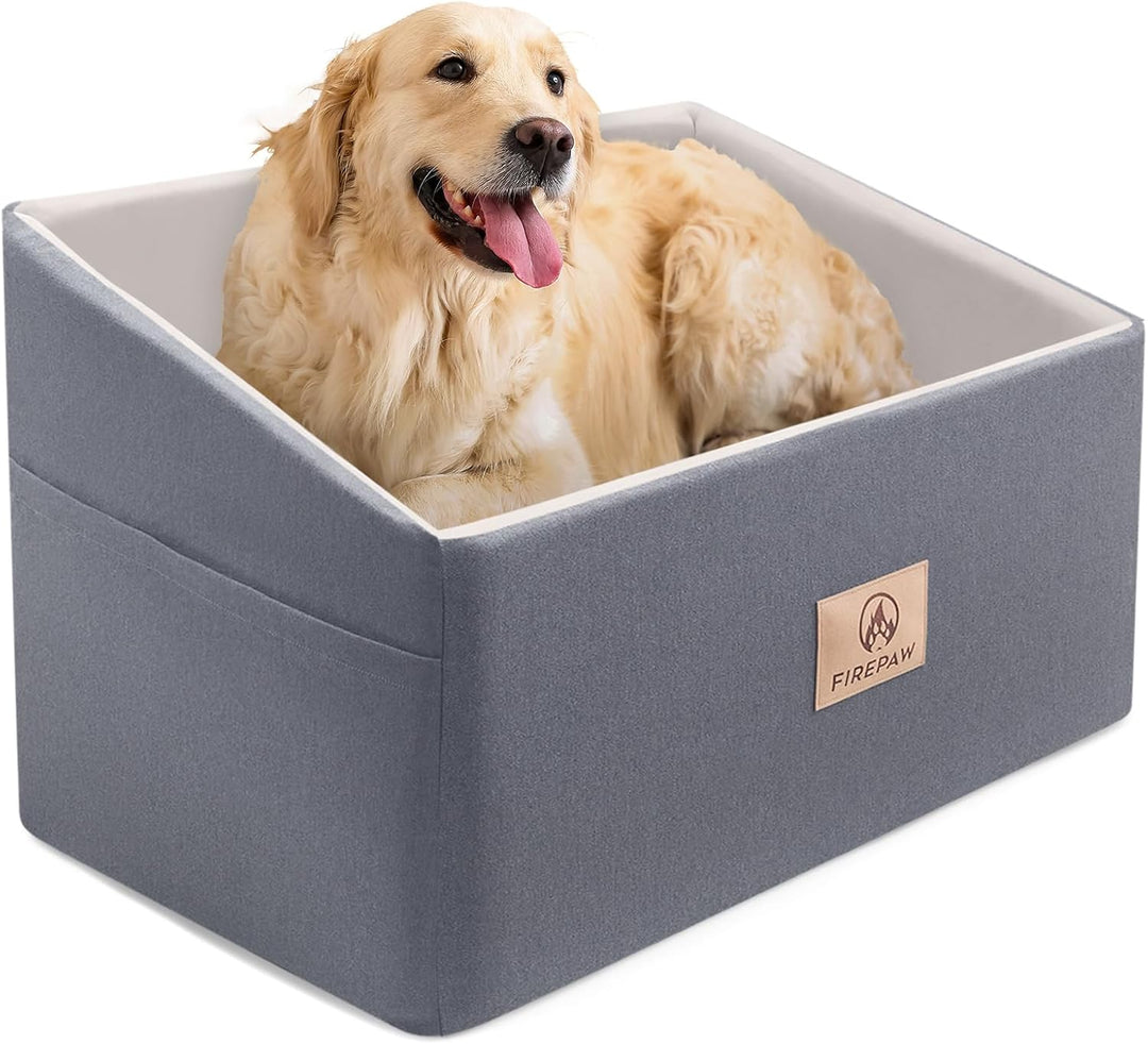 PAWBOSE Car Dog Seat für grosse Hunde, Hund Booster Sitz für Hund unter 55Lbs oder 2 kleine Hunde, e