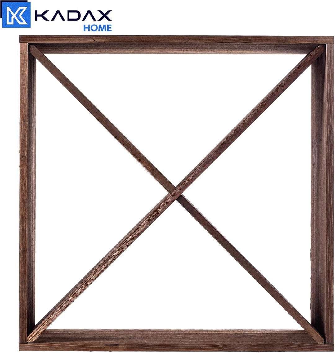 KADAX Weinregal aus Holz, 52 x 25.5 x 52 cm, Grosses Flaschenregal für viele Weinflaschen, rustikale