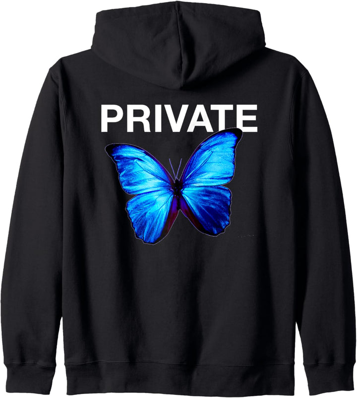 Private Blue Butterfly Club Europe Utopia Kapuzenjacke