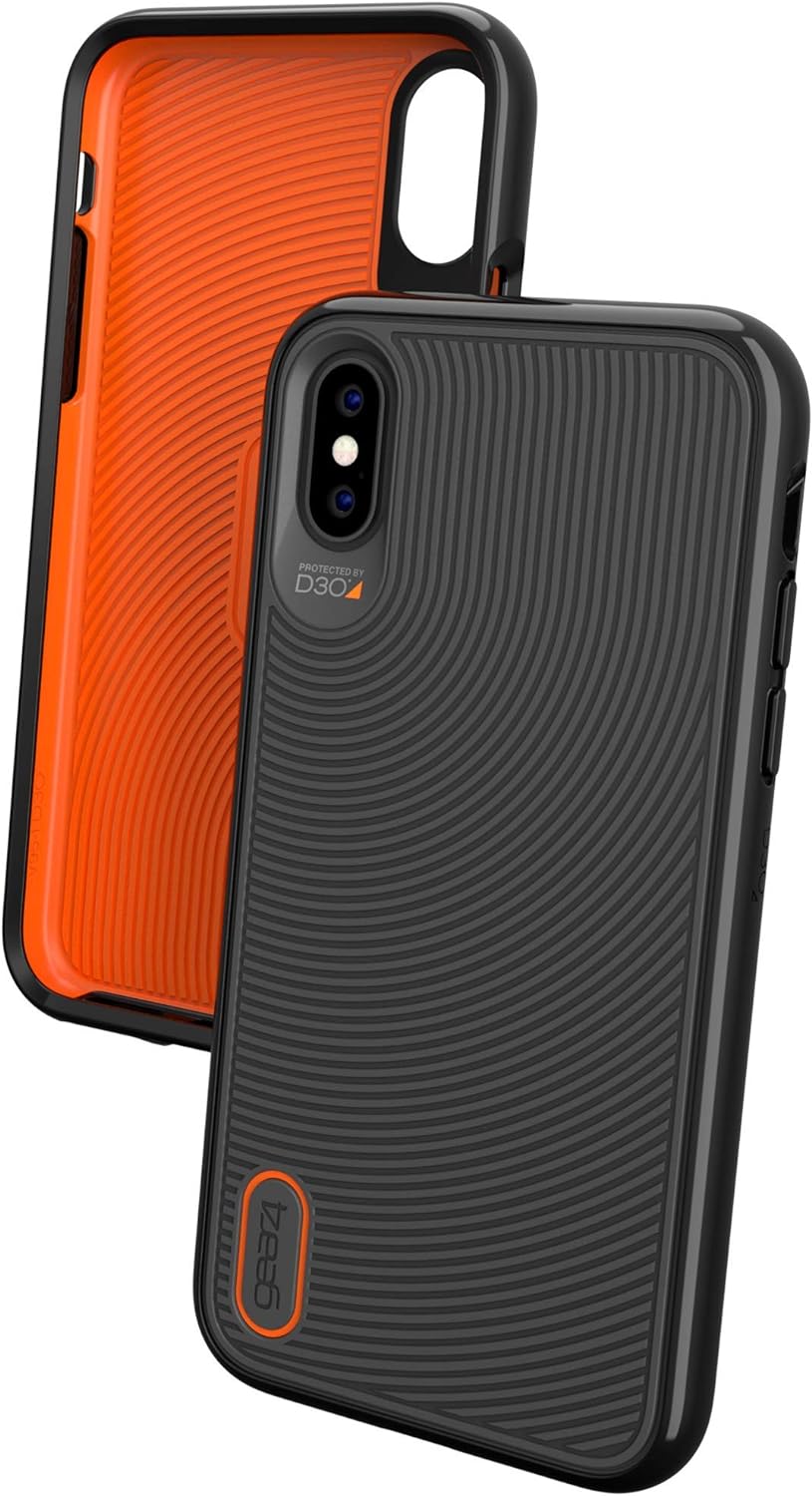 ZAGG Battersea D30 Protective Case for Apple iPhone X/XS, Hard, Slim, Shockproof, Wireless Charging