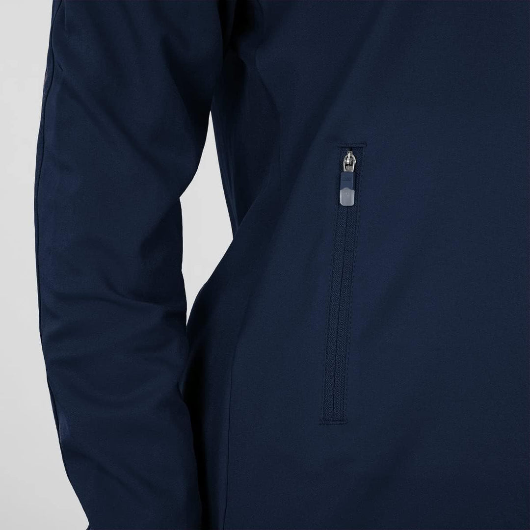 JAKO Damen Champ 2.0 Präsentationsjacke 44 marine/darkblue/Neongelb, 44 marine/darkblue/Neongelb