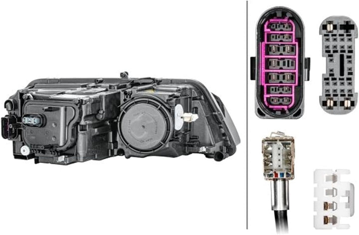 HELLA 1ZT 010 192-671 Bi-Xenon-Hauptscheinwerfer - links - für u.a. Audi A8 (4H2, 4H8, 4HC, 4HL), li