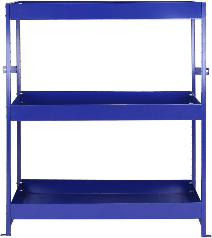 Van-Regal, Aufbewahrung, Metall, Werkzeug-Organisationsregale, Duo, Blau, Werkstatt, Garage, Stahl,