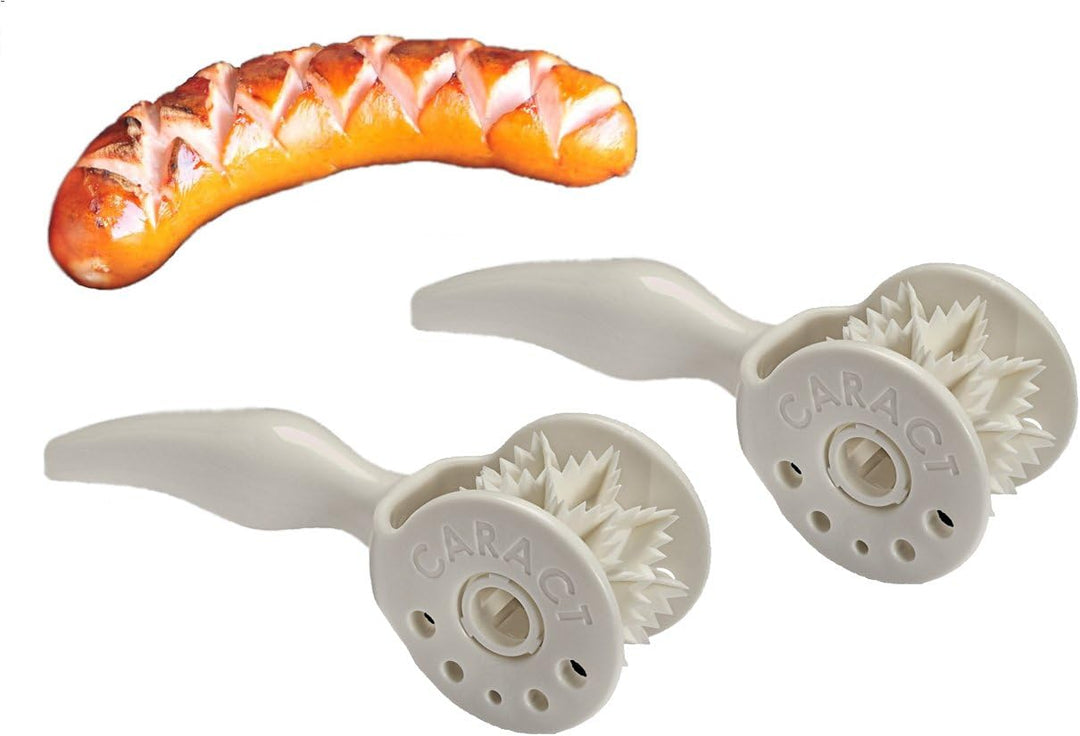 Caract Grillzubehör zum Einschneiden für Grill- und Bratwürste (2Stück), 2Stück
