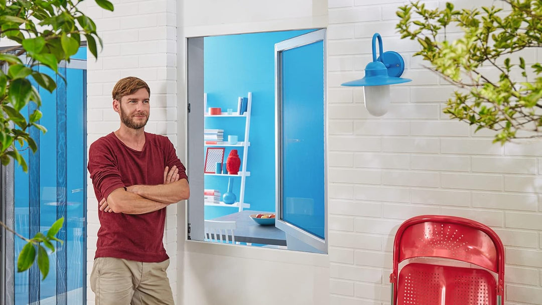 tesa Insect Stop FALT Fenster - Faltbarer Alu-Rahmen &amp; Insect Stop STANDARD Fliegengitter für Fenste