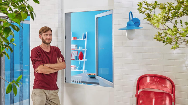 tesa Insect Stop FALT Fenster - Faltbarer Alu-Rahmen &amp; Insect Stop STANDARD Fliegengitter für Fenste