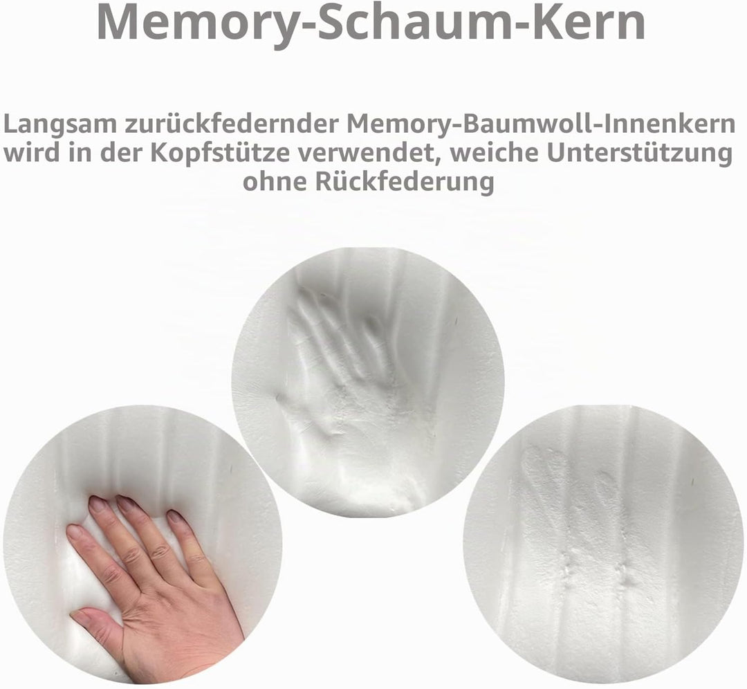 Forbell Auto Kopfstütze Nackenkissen Zubehör Kissen Memory Baumwolle Autozubehör Kopfstütze Kissen K