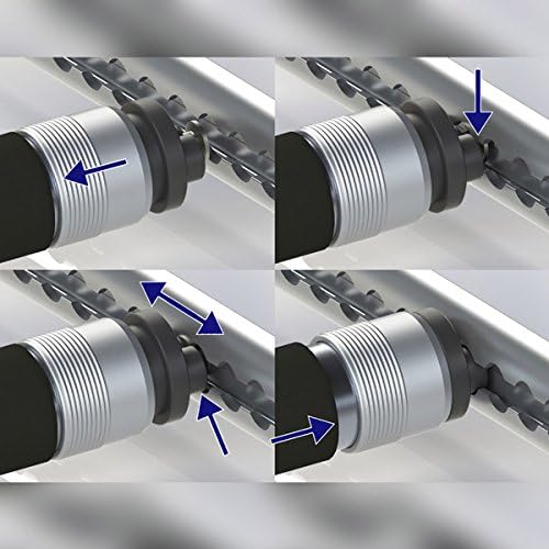 2 x Airline-Beam - Sperrbalken für Airlineschienen 1100-1550 mm, Ladungssicherung, Schutzüberzug sch
