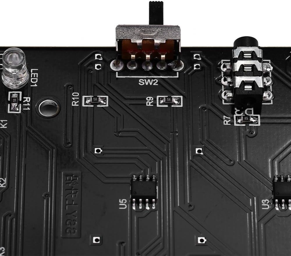 3D 8x8x8 Licht Quadratisch DIY Kit Fernbedienung DIY Elektronisches Musikspektrum Set Rot Grün Blau