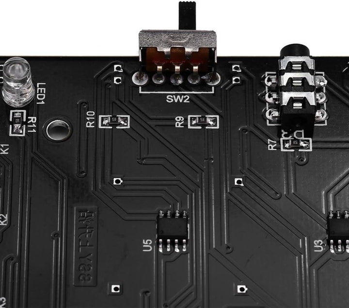 3D 8x8x8 Licht Quadratisch DIY Kit Fernbedienung DIY Elektronisches Musikspektrum Set Rot Grün Blau