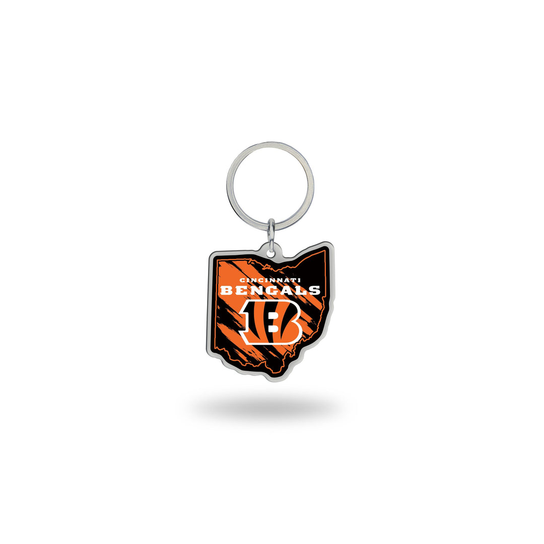 NFL State Shape Schlüsselanhänger Cincinnati Bengals, Cincinnati Bengals