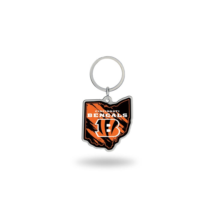 NFL State Shape Schlüsselanhänger Cincinnati Bengals, Cincinnati Bengals