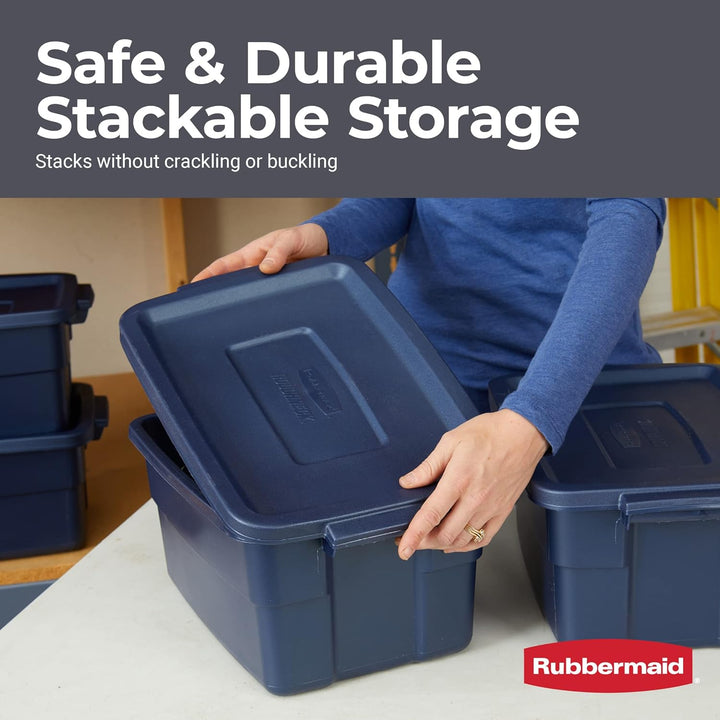 Rubbermaid Roughneck Aufbewahrungstaschen, 9,5 l, langlebig, stapelbar, ideal für Gegenstände ausser