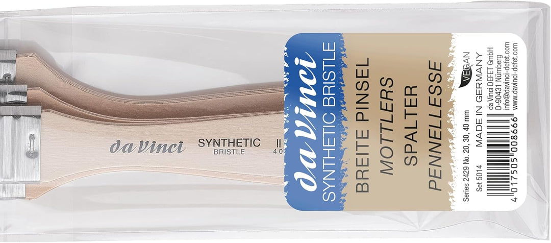 Da Vinci Pinsel-Set Breite Pinsel Synthetic Bristle, 20, 30, 40mm