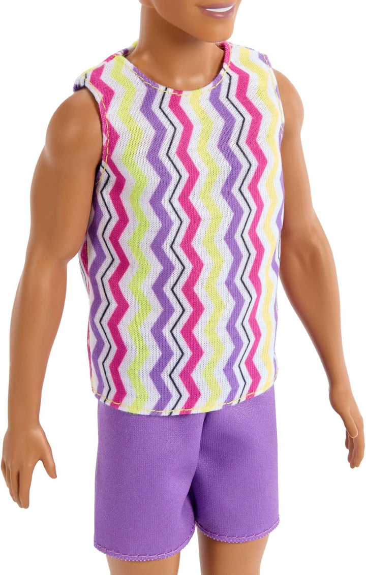 Barbie Style Modepuppen-Set, Strand-Looks und Zubehör, 65. Jubiläum Ken-Puppe, JJP05